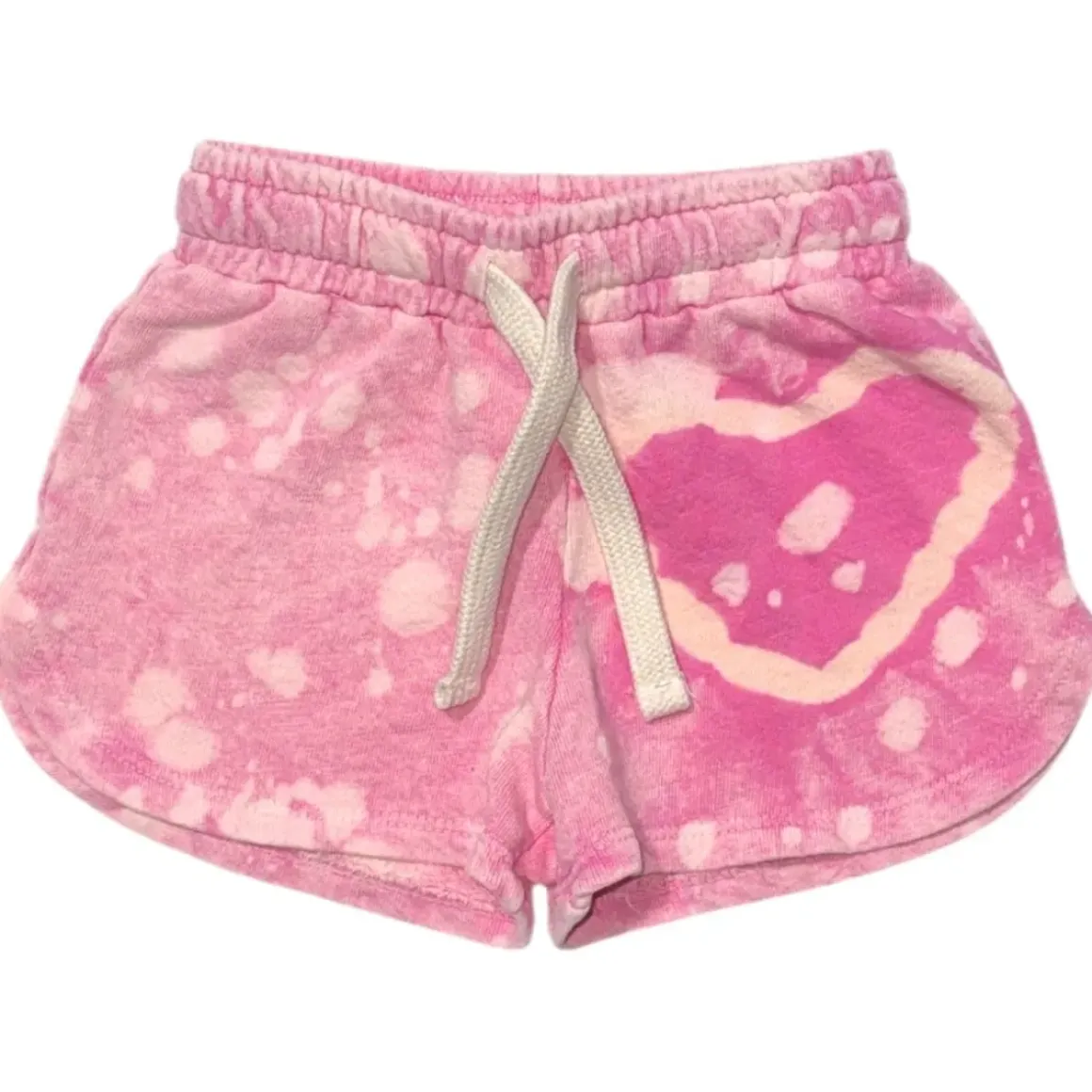 TIE DYE HEART SHORTS