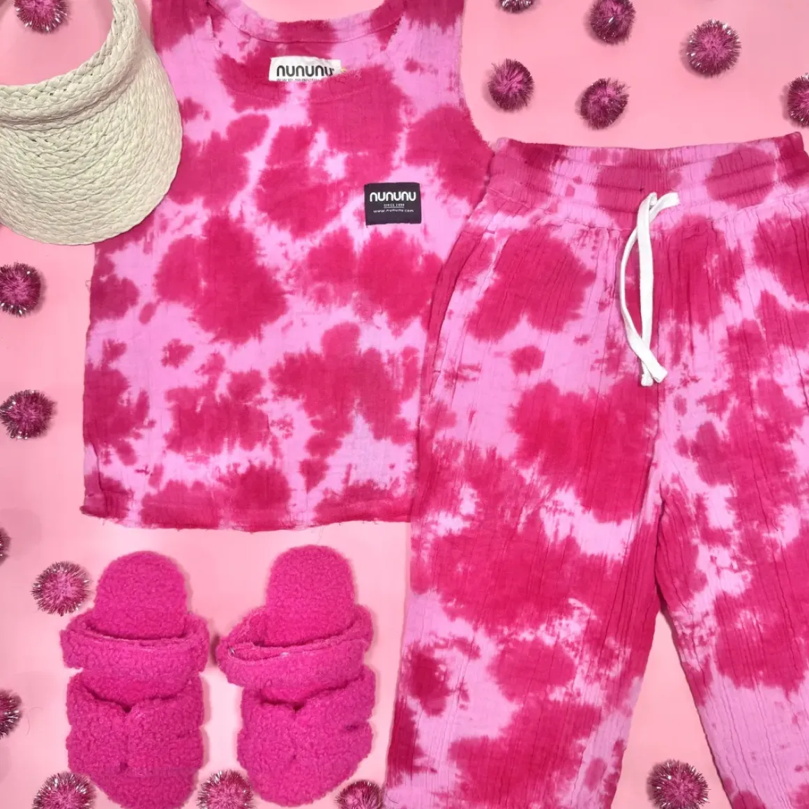 TIE DYE MUSLIN VACAY PANTS