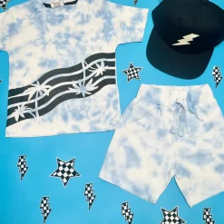 TIE DYE PALM TREES TSHIRT