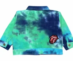 TIE DYE PATCH DENIM JACKET