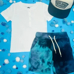 TIE DYE PRESTON TERRY RESORT SHORTS