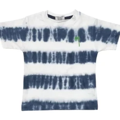 TIE DYE STRIPE ZIP TSHIRT
