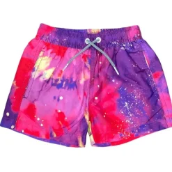 TIE DYE SWIRL SWIM TRUNKS
