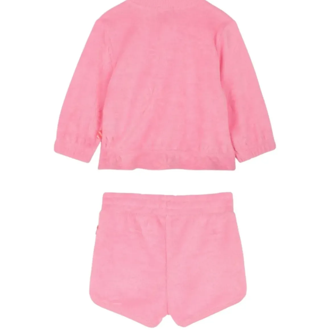 TOWEL ZIP UP JACKET AND SHORTS SET
