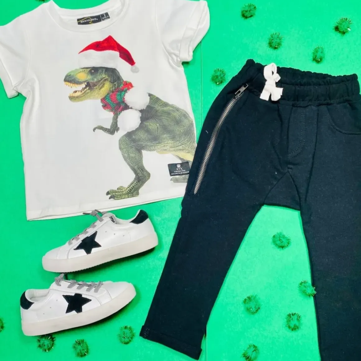 T-REX XMAS TSHIRT