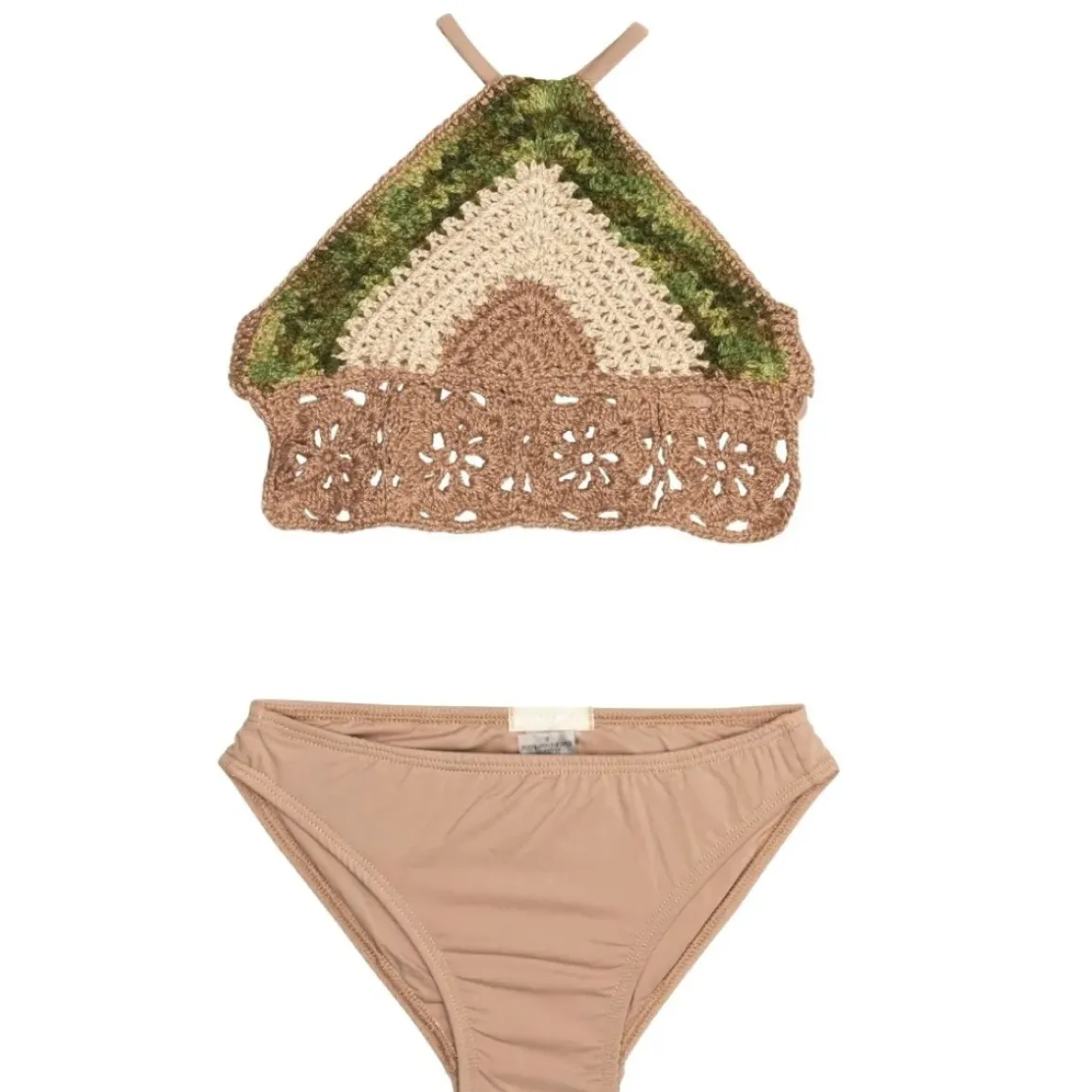 TRIANGLE HALTER CROCHET TWO PIECE BIKINI