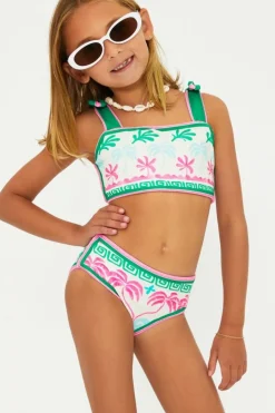 TROPICAL PALM LITTLE STELLA AND JANIE TWO PIECE BIKINI