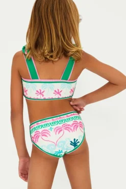 TROPICAL PALM LITTLE STELLA AND JANIE TWO PIECE BIKINI