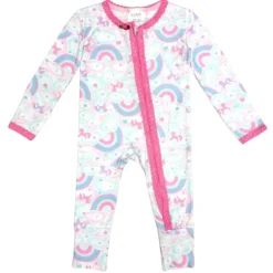 UNICORN RAINBOW ZIP FOOTIE