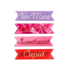 VALENTINE HAIR CLIP PACK OF 4