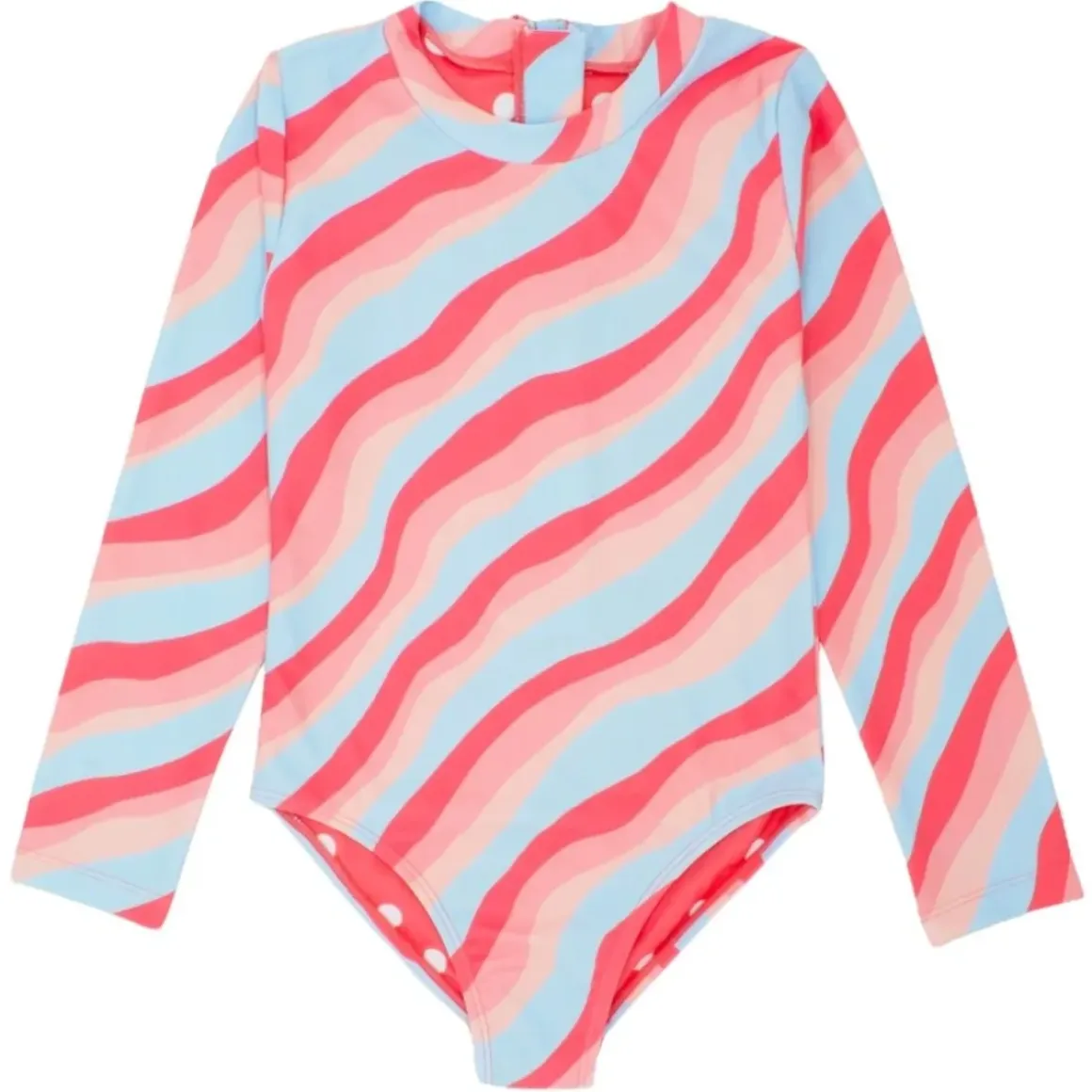 WAVES RASH GUARD ONE PIECE SWIMSUIT