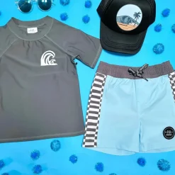 WAVES SHORT SLEEVE RASH GUARD