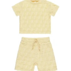 WAVES TERRY RELAXED TSHIRT AND SHORTS SET