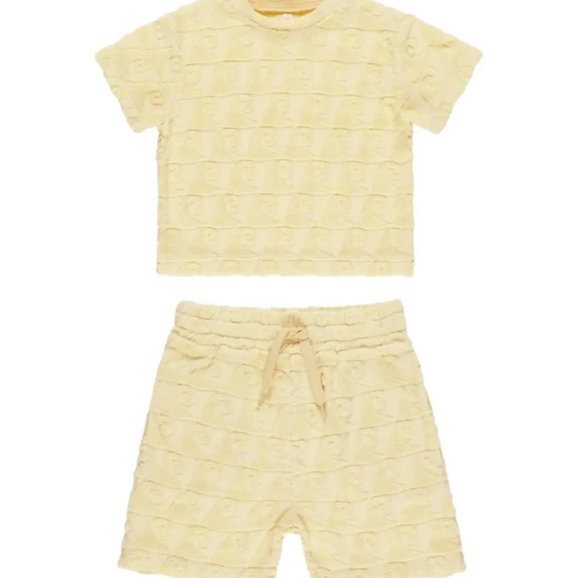 WAVES TERRY RELAXED TSHIRT AND SHORTS SET