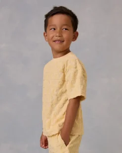 WAVES TERRY RELAXED TSHIRT AND SHORTS SET