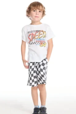 WAVY CHECKERED SHORTS
