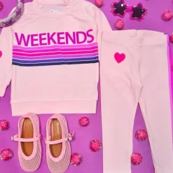 WEEKEND STRIPE SWEATSHIRT