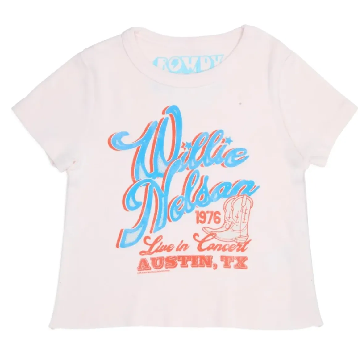 WILLIE NELSON AUSTIN COWBOY BOOTS TSHIRT
