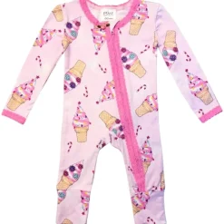 XMAS SWIRL ZIP FOOTIE