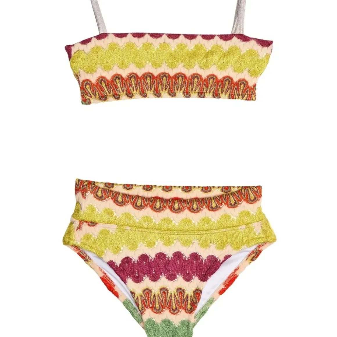 ZIG ZAG CROCHET BANDEAU BIKINI