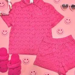 ZINA BUTTON DOWN TOP AND SHORTS SET